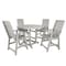 Highwood Usa Weatherly 5pc Round Counter Height Outdoor Patio Furniture Dining Set AD-CNW48-HGR - alternate 1